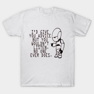 Marvin Advice - Hitchhikers Guide to the Galaxy T-Shirt